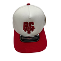 BG Hat White/Red